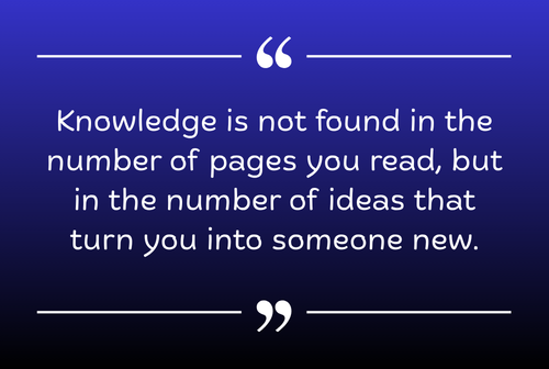 reading gives you knowledge
